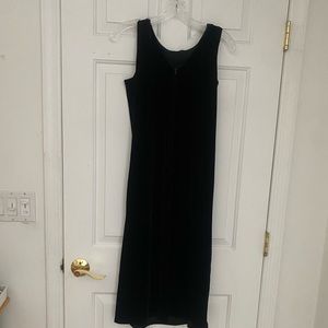 Amy Byer Girls Black Crushed Velvet Dress